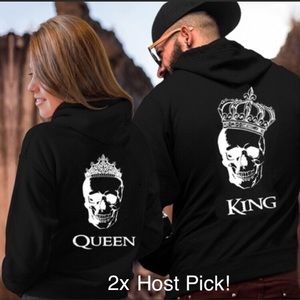 SALE! NWT! Matching Black KING & QUEEN Hoody/ KING